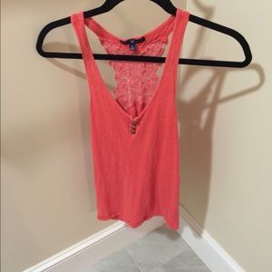 GAP Coral Crochet Racerback Tank Small